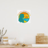 Peace & Love Vibes Poster (Keuken)