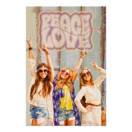 Peace & Love Vibes Poster