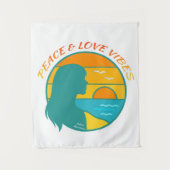 Peace & Love Vibes Wandkleed (Voorkant)