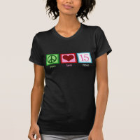 Peace Love Vijftien T-Shirt