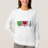 Peace Love Violin T-shirt (Voorkant)