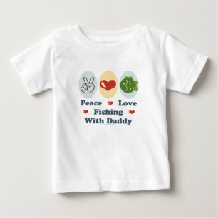 Peace Love Vist met papa Baby T shirt