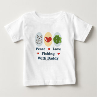 Peace Love Vist met papa Baby T shirt