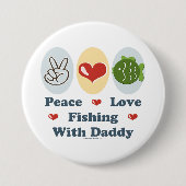 Peace Love Vist met papa Button (Voorkant)