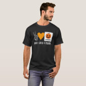 Peace Love Visuals Aac Speech Therapy Slpa Hallowe T-shirt (Voorkant volledig)