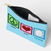 Peace Love Volleyball Cute Blue Etui (Open)