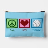 Peace Love Volleyball Cute Blue Etui (Voorkant)