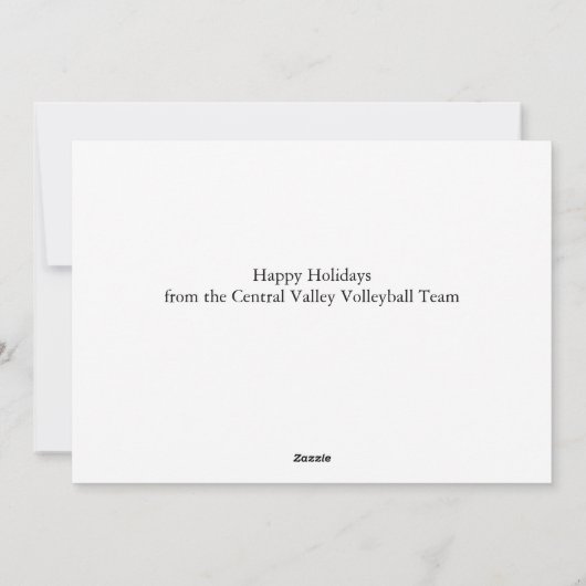 Peace Love Volleyball Feestdagenkaart (Achterkant)