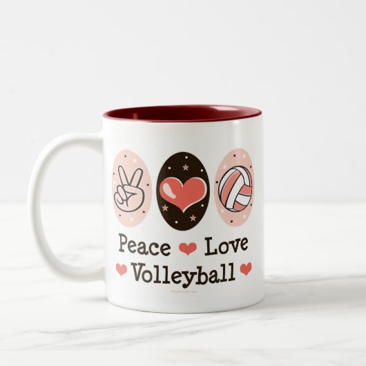 Peace Love Volleyball Mok (Links)