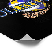 Peace Love Volleyball Nani Life Ma Grandma Leopar Poster (Hoek)