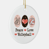 Peace Love Volleyball Ornament (Rechts)