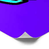 Peace, Love, Volleyball; Retro Poster (Hoek)