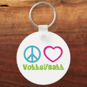Peace Love Volleyball Sleutelhanger (Voorkant)