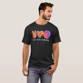 Peace Love Volleyball - Volleyball Lovers T-shirt (Voorkant volledig)