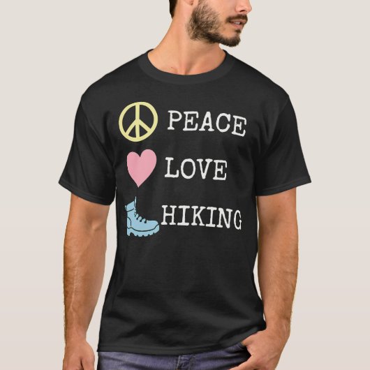 Peace Love Wandelpad T-shirt (Voorkant)