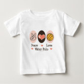 Peace Love Water Polo Baby T-shirt (Voorkant)