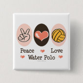 Peace Love Water Polo Button (Voorkant)
