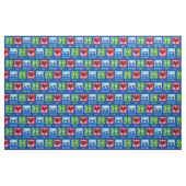 Peace Love Water Polo Team Blue Stof (Fat Quarter)