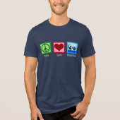 Peace Love Water Polo Tri-Blend T-shirt (Voorkant)