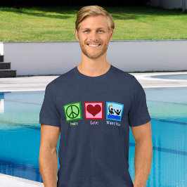 Peace Love Water Polo Tri-Blend T-shirt
