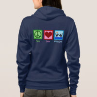 Peace Love Water Polo Women's Hoodie