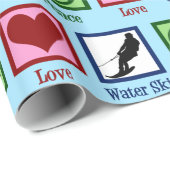 Peace Love Water Ski Cadeaupapier (Rol Hoek)