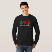 Peace Love Watermelon Happy Watermelon Day Fruit M T-shirt (Voorkant volledig)