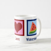 Peace Love Watermelon Koffiemok (Voorkant rechts)