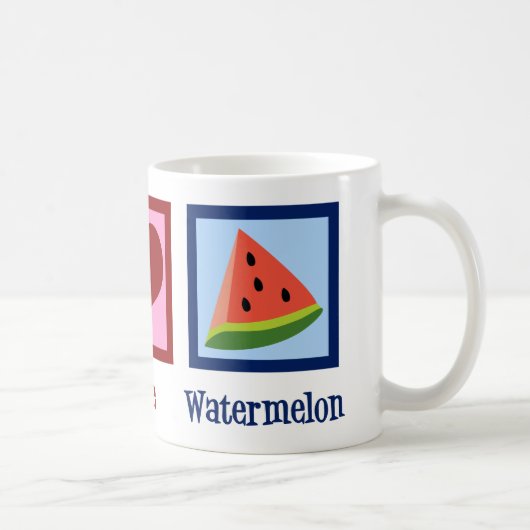 Peace Love Watermelon Koffiemok (Rechts)