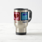 Peace Love Weether Reisbeker (Voorkant rechts)