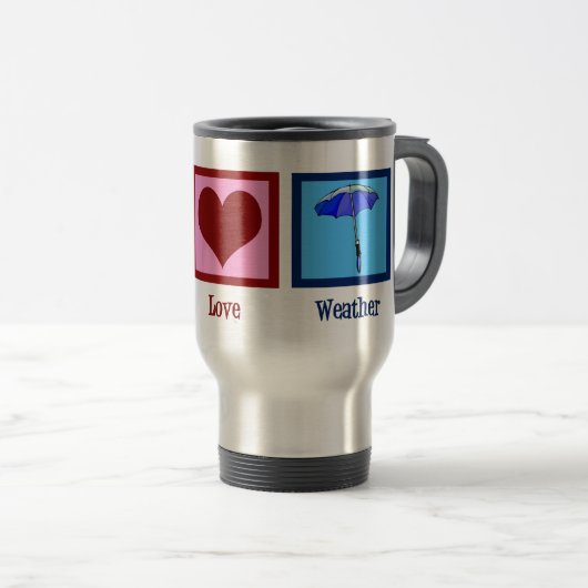 Peace Love Weether Reisbeker (Voorkant rechts)