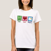 Peace Love Weether T-shirt (Voorkant)