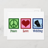 Peace Love Welding Briefkaart (Voorkant / Achterkant)