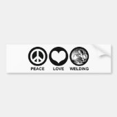 Peace Love Welding Bumpersticker (Voorkant)