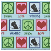 Peace Love Welding Stof (Close Up)