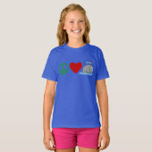 Peace Love Whales T shirten, Travel Mugs, Gifts T-shirt (Voorkant volledig)