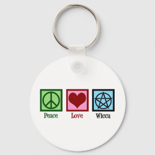 Peace Love Wicca Sleutelhanger