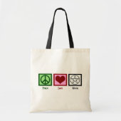 Peace Love Wicca Tote Bag (Voorkant)