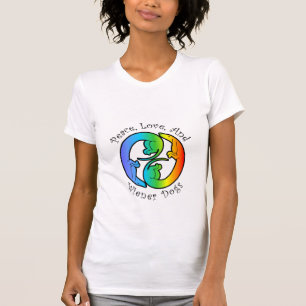 Peace, Love & Wiener Dogs Dames' T-Shirt