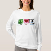 Peace Love Windsurfing T-shirt (Voorkant)