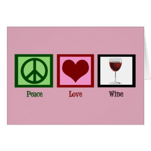 Peace Love Wine Kaart