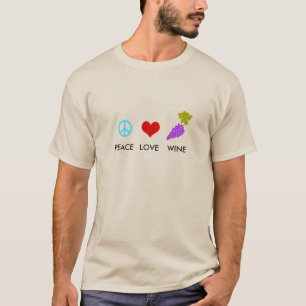 Peace Love Wine T-shirt