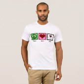 Peace Love Wine T-shirt (Voorkant volledig)