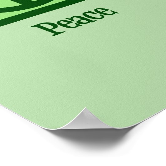 Peace Love Wiskunde Custom Poster (Hoek)