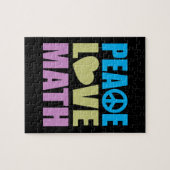 Peace Love Wiskunde Legpuzzel (Horizontaal)