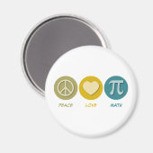 Peace Love Wiskunde Magneet (Voorkant / Achterkant)