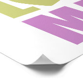 Peace Love Wiskunde Poster (Hoek)