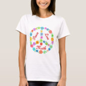 Peace Love Wiskunde T-shirt (Voorkant)