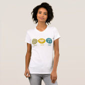 Peace Love Wiskunde T-shirt (Voorkant volledig)