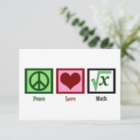 Peace Love Wiskunde Teacher Cute Algebra